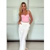 Croptop na ramínka dámský (S/M/L ONE SIZE) ITALSKÁ MÓDA IMPLP2490050090/DU (Velikost S/M/L, Barva růžová)