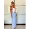 Sukně dlouhá skládaná dámská (S/M/L ONE SIZE) ITALSKÁ MÓDA IMPLI2523006/DU (Velikost S/M/L, Barva růžová světlá)