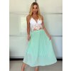 Sukně dlouhá skládaná dámská (S/M/L ONE SIZE) ITALSKÁ MÓDA IMPLI2523006/DU (Velikost S/M/L, Barva růžová světlá)