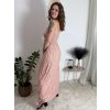 Šaty dlouhé letní na ramínka dámské nadrozměr BELLA (M/L - XL/XXL ONE SIZE) IMWGD25V084/DUR (Velikost M/L, Barva červená)