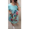 Šaty dlouhé maxi letní krátký rukáv dámská nadrozměr (XL/2XL ONE SIZE) ITALSKÁ MÓDA IM422758/DUR (Velikost XL/2XL, Barva bílá)