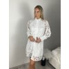 Šaty boho krajkové dlouhý rukáv dámské SELENA (S/M/L ONE SIZE) ITALSKÁ MÓDA IMPOC236361/DUR (Velikost S/M/L, Barva bílá)