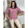 Košile oversize dlouhý rukáv mušelín dámská VANESA (S/M/L ONE SIZE) ITALSKÁ MÓDA IMWMY25411/DU (Velikost S/M/L, Barva bílá)