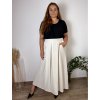 Sukně dlouhá dámské nadrozměr LUISA (46/48/50 ONE SIZE) ITALSKÁ MÓDA IM424456/DR (Velikost 46/48/50, Barva béžová)
