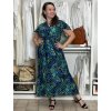 Šaty dlouhé letní krátký rukáv dámské LUSISA (S/M/L ONE SIZE) ITALSKÁ MÓDA IMPEM2555620-5/DUR (Velikost S/M/L, Barva bílá)
