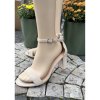 Sandále na sloupkovém podpatku 7,5cm dámské (36-41) TOP259051-2/DUR (Velikost 36, Barva béžová)