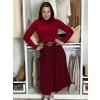 Sukně s páskem manžestrová dámská MONA (S/M/L ONE SIZE) ITALSKá MóDA IMSM251155/DU (Velikost S/M/L, Barva vínová)