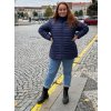 Bunda prošívaná podzimní jarní nadrozměr (54-62) LIBLAND LIB25LD-7473-PLUS/DUR (Velikost 54, Barva modrá)