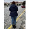 Bunda prošívaná podzimní jarní nadrozměr (54-62) LIBLAND LIB25LD-7473-PLUS/DUR (Velikost 54, Barva modrá)