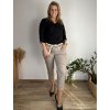 Kalhoty s páskem dámské VERA (S/M/L ONE SIZE) ITALSKá MóDA IMSM251168/DUR (Velikost S/M/L, Barva Černá)