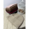 Čepice zimní dámská (ONE SIZE) BEST EMILIE LIS25MZ-538/DUR (Velikost ONE SIZE, Barva béžová)
