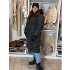 Bunda zimní dámská nadrozměr (3XL-7XL ONE SIZE) POLSKÁ MÓDA PMW25HH-2405TOB/DUR (Velikost 3XL, Barva Černá)