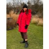 Bunda zimní dámská nadrozměr (3XL-7XL ONE SIZE) SKORP PMW25HH-2405TO/DUR (Velikost 3XL, Barva červená)