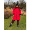 Bunda zimní dámská nadrozměr (3XL-7XL ONE SIZE) SKORP PMW25HH-2405TO/DUR (Velikost 3XL, Barva červená)