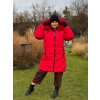 Bunda zimní dámská nadrozměr (3XL-7XL ONE SIZE) SKORP PMW25HH-2405TO/DUR (Velikost 3XL, Barva červená)