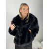 Kabátek kožich chlupatý zimní dlouhý rukáv dámský (XS/S/M/L ONE SIZE) ITALSKÁ MÓDA IMM259411LS/DUR
