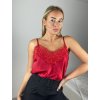 Tílko na ramínka dámské (S/M/L ONE SIZE) ITALSKÁ MÓDA IMPBB25O8651/DU (Velikost S/M/L, Barva Černá)