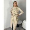 Vesta flaušová  bez rukávů dámská (S/M/L ONE SIZE) ITALSKÁ MÓDA IMPVN251112/DU (Velikost S/M/L, Barva béžová)