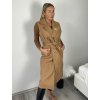 Vesta flaušová  bez rukávů dámská (S/M/L ONE SIZE) ITALSKÁ MÓDA IMPVN251112/DU (Velikost S/M/L, Barva béžová)