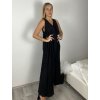 Šaty dlouhé letní na ramínka dámské (M/L/XL ONE SIZE) ITALSKÁ MÓDA IMPVN25001/DU (Velikost M/L/XL, Barva Černá)
