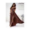 Šaty dlouhé společenské na ramínka dámské nadrozměr WALENTINA (34-50) POLSKÁ MÓDA PMLAM250011171