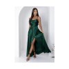 Šaty dlouhé společenské saténové na ramínka dámské VALERIA (32 - 40) POLSKÁ MÓDA PMLAM25001173-3