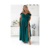 Šaty dlouhé společenské na ramínka dámské nadrozměr WALENTINA (34-48) POLSKÁ MÓDA PMLAM250011171-2