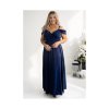 Šaty dlouhé společenské na ramínka dámské nadrozměr WALENTINA (32-50) POLSKÁ MÓDA PMLAM250011171-7