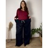 Kalhoty elegantní dámské nadrozměr ANTA (52/54/56 ONE SIZE) ITALSKÁ MÓDA IM4261111/DUR (Velikost 52/54/56, Barva Černá)