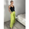 Kalhoty dlouhé elegantní s páskem dámské (S/M/L ONE SIZE) ITALSKÁ MÓDA IMSM26005/DU (Velikost S/M/L, Barva Černá)