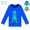 Tričko dlouhý rukáv kojenecké dětské chlapecké (86-116) KUGO MC-1279 (Barva modrá tmavá, Velikost 98)