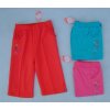 Tepláky 3/4 krátké dětské dívčí (98-128) WOLF (barva červená, Velikost 110)