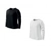 Tričko dlouhý rukáv dětské / dorostenecké bílé a černé (4-12let) ADLER LONG SLEEVE