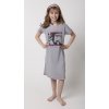 Maxi tričko noční košile krátká dorostenecká dívčí (140-160) CALVI-COONOOR 16-433 140/10 let růžová