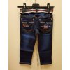 Rifle jeans v pase na gumu kojenecké dětské chlapecké (74-104) H. L. XIANG A395 (Barva modrá, Velikost 98)