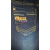 Rifle jeans v pase na gumu kojenecké dětské chlapecké (74-104) H. L. XIANG A395 (Barva modrá, Velikost 98)