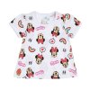 Tričko krátký rukáv disney minnie mouse kojenecké dívčí bavlněné (62-92) Lamaloli 173588 (Barva bílá, Velikost 74-80)