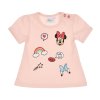 Tričko krátký rukáv disney minnie mouse kojenecké dívčí bavlněné (62-92) Lamaloli 173588 (Barva bílá, Velikost 74-80)