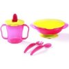 Obedová souprava Babyono - 6m+, BPA free. 1034/01 růžová 6m+