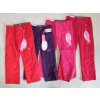 Kalhoty plátěné dětské dívčí bavlněná podšívka (98-128) KUGO JK022 (Barva červená, Velikost 116)