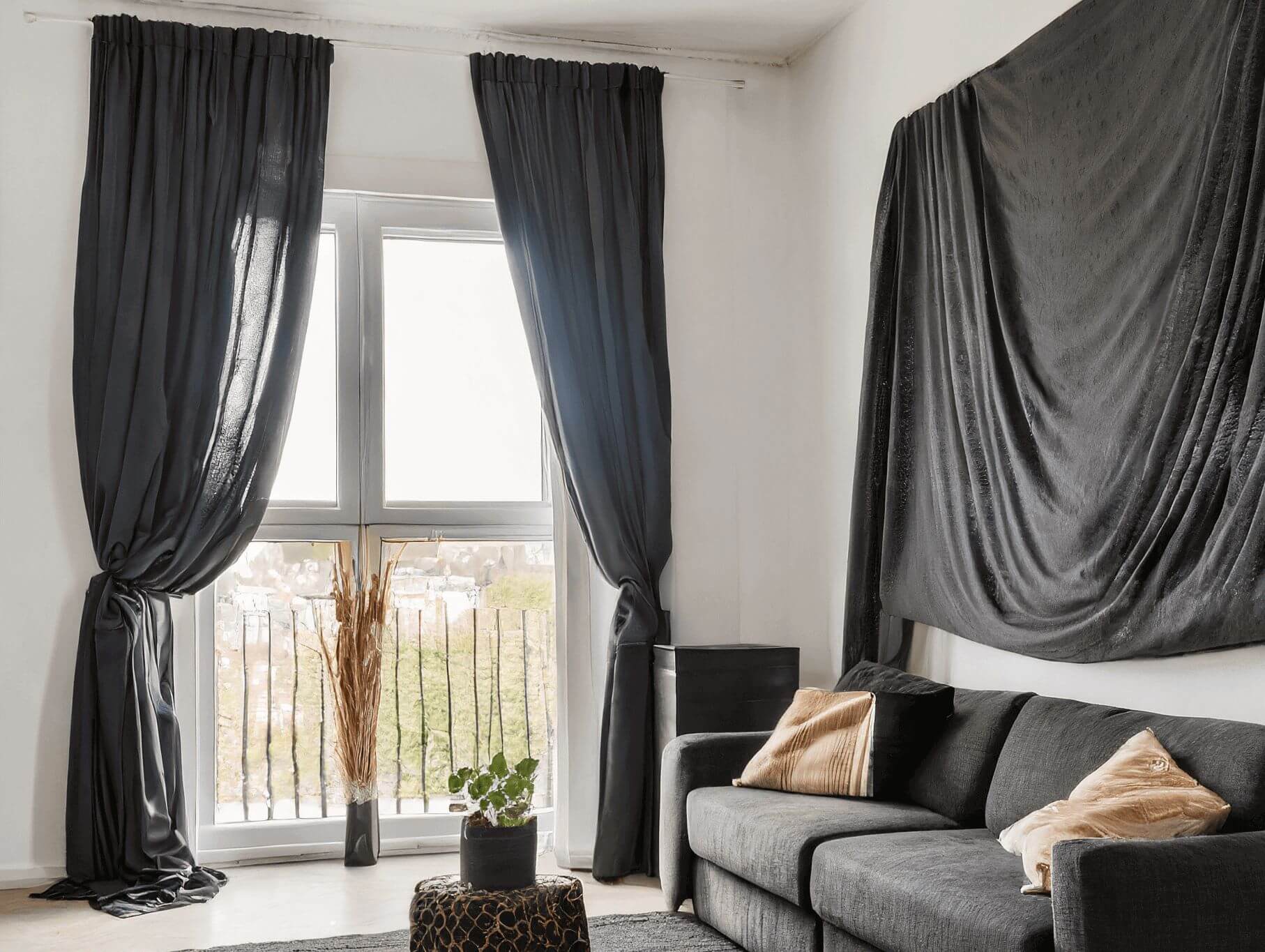 Acoustic curtains at home