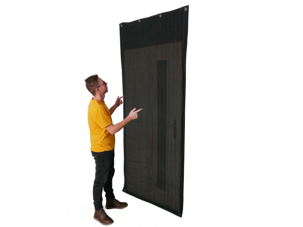 Tür akustik decke DNC-B, schwarz 100 x 235cm, doppelschichtiger