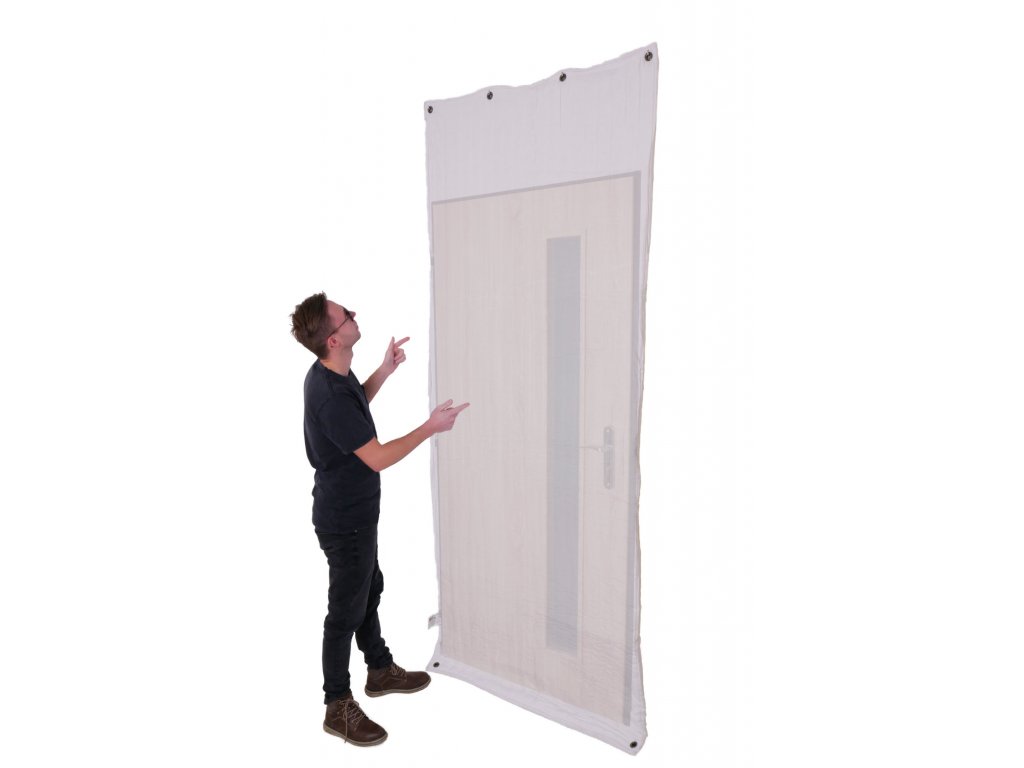 Door acoustic blanket DNC-W, White 100 x 235cm, double-layered