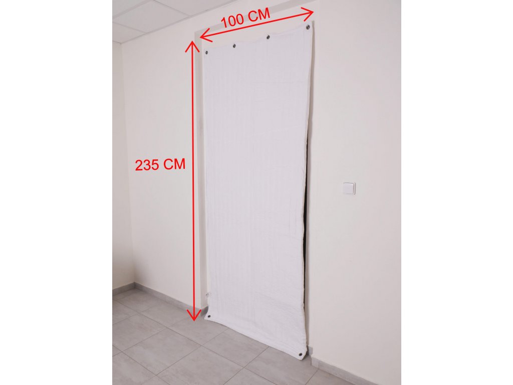 Door acoustic blanket DNC-W, White 100 x 235cm, double-layered