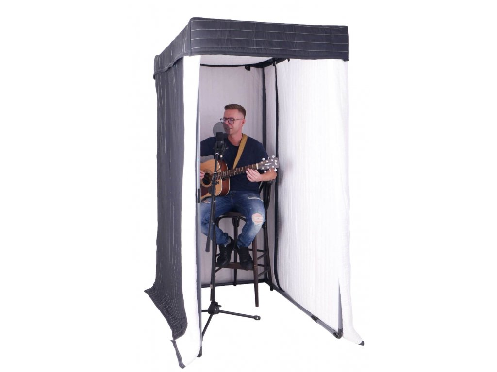 Booth acoustic blanket SB-VG, White/Black 203 x 200cm, for making