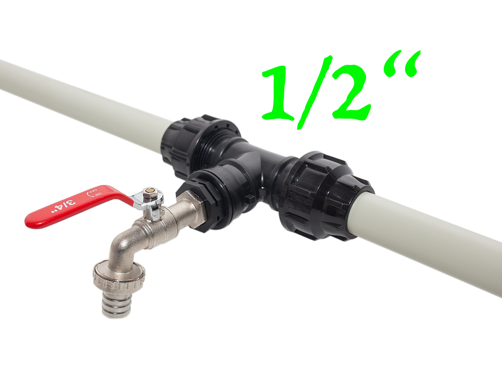 Prepojenie 2x IBC nádrž 1000L VYBERTE: záhradný kohút: 1"