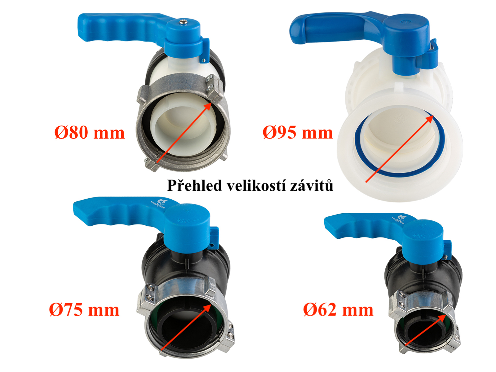 Originálny výpustný kohút pre IBC nádrže 75 mm