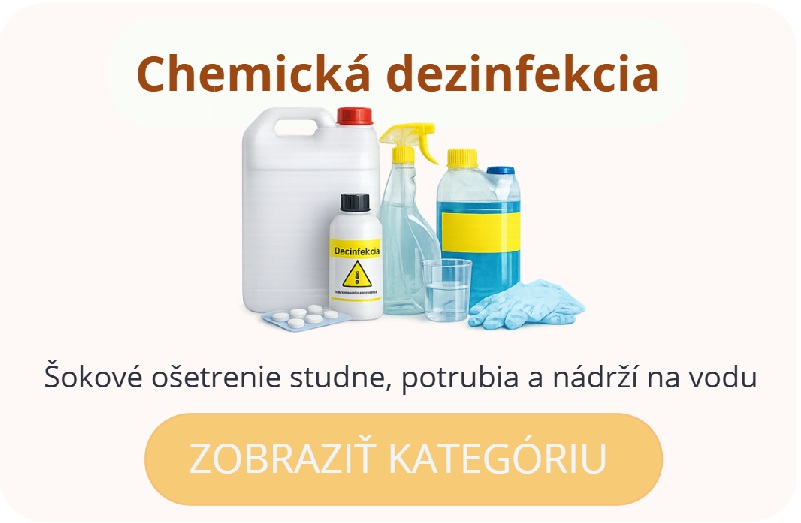 Chemická dezinfekcia – šokové ošetrenie studne a potrubia