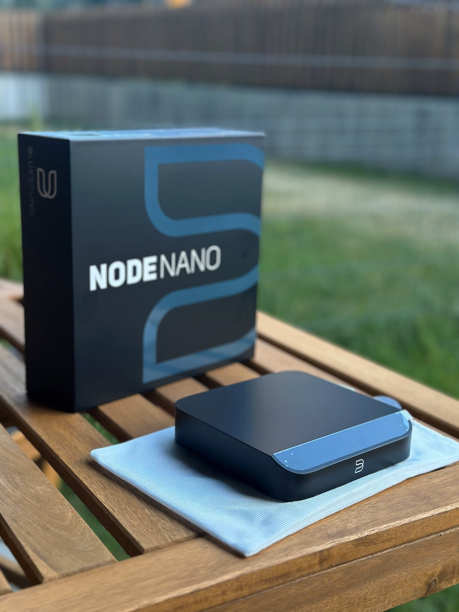 Bluesound Node Nano on table