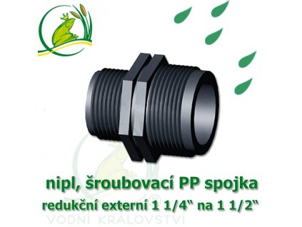 VK nipl 1 1 2 na 1 1 4 jezirkova pp spojka redukce sroubeni externi 1 1 2 na externi 1 1 4